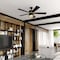 Vaxcel Scottsdale Black and Gold Mid-Century Modern 52-in. Ceiling Fan with LED Light Kit and Remote F0126 - alternate 7